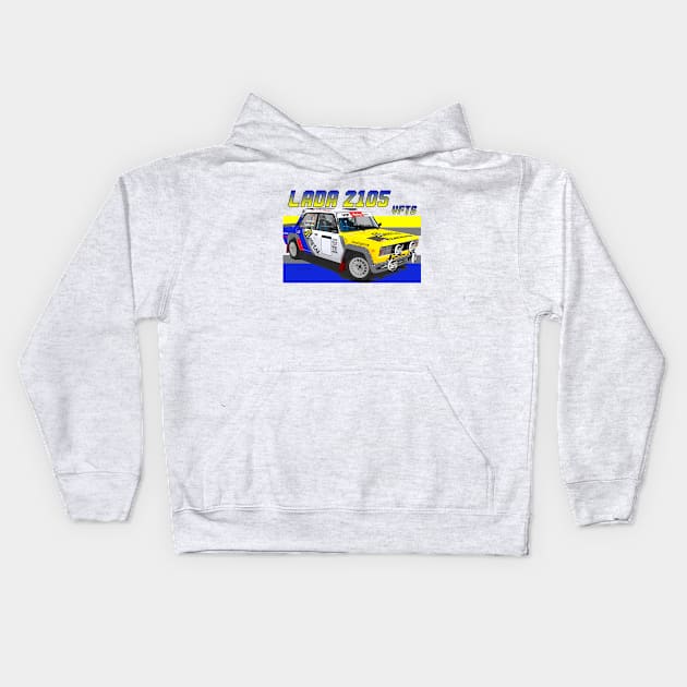 Lada 2105 VFTS Kids Hoodie by PjesusArt